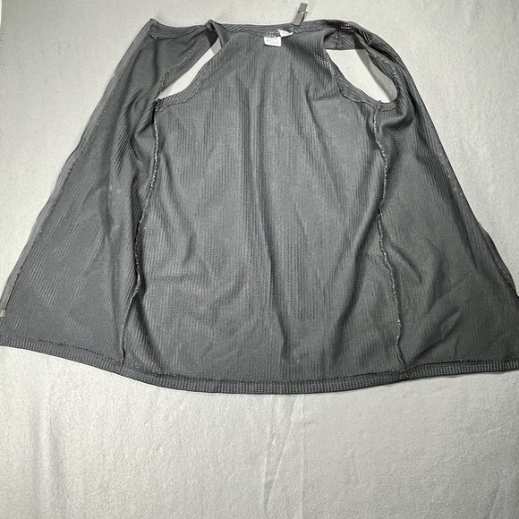 VTG Wave Zone swim Cover Up Sleeveless Dress Full Zip Up Athletic Casual Black M - Picture 8 of 8